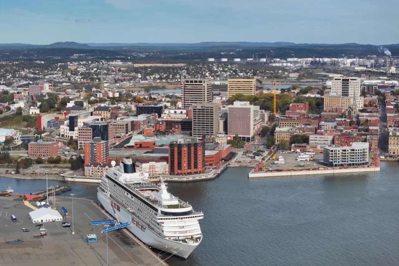 Saint John, New Brunswick skyline — portable toilet rental service area
